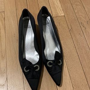 Classic Stuart Weitzman satin dress shoes